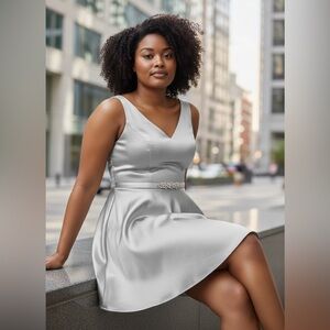 Elegant Silver Dress